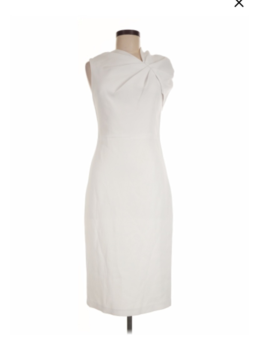 NEW Alice and Olivia Elegant White Sleeveless Sheath Dress 6
